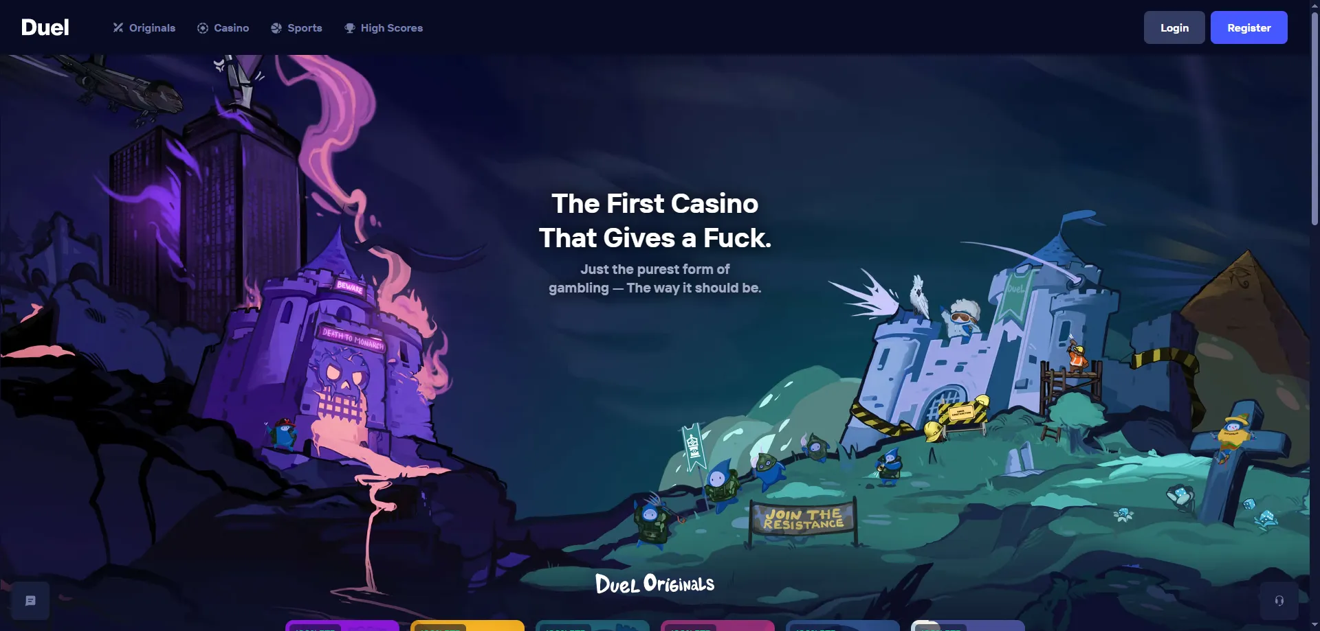 Duel Casino NZ overview &mdash; provably fair crypto casino 2026